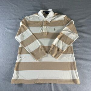 Ralph Lauren Sport Women’s M Lightweight Striped Polo Cotton Stretch